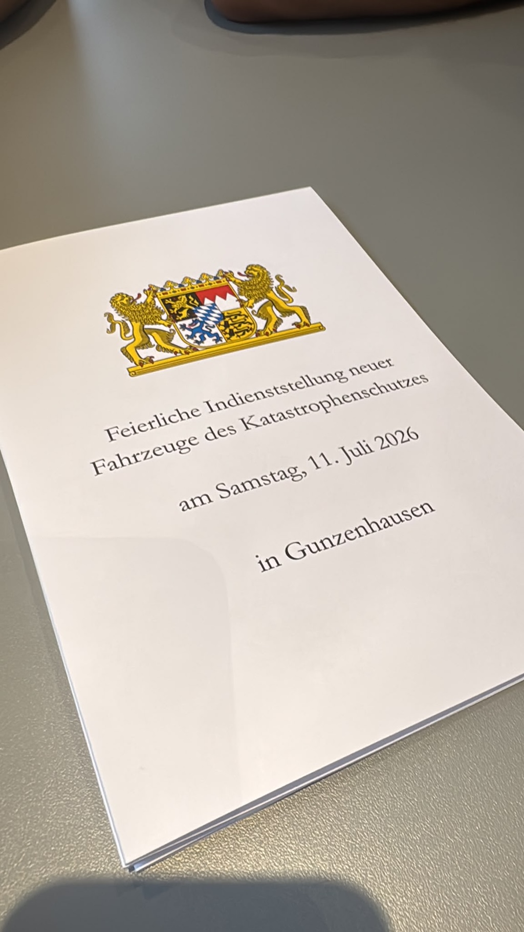 Übergabe neuer Katastrophenschutzfahrzeuge in Gunzenhausen